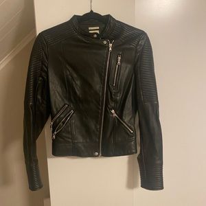 Womens Zara leather jacket